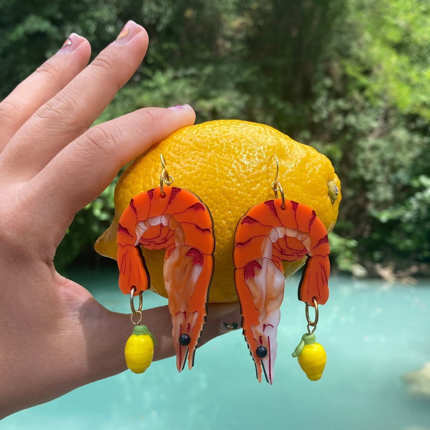 Paradiso Perduto Shrimp Earrings Large