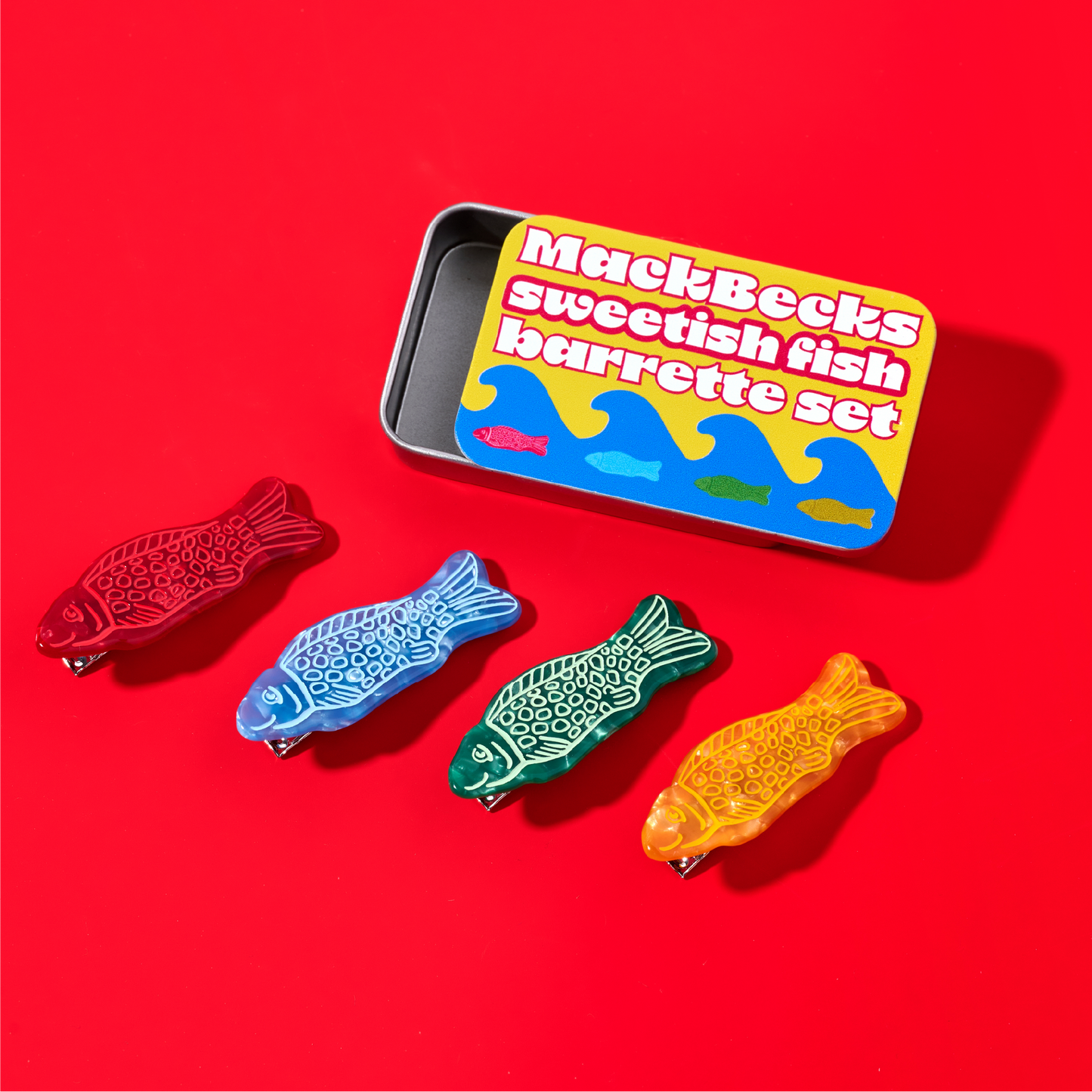 Sweetish Fish Barrette Set