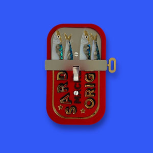 Red Sardine Can Single Light Switch Cover