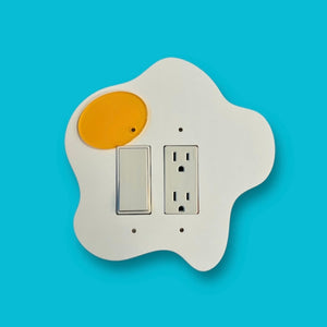 Egg Double Rocker Light Switch Cover