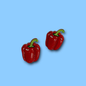 Red Bell Pepper Earrings