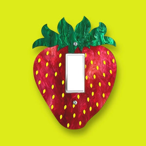 Strawberry Rocker Light Switch Cover