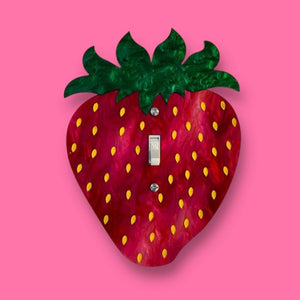 Strawberry Single Light Switch Cover