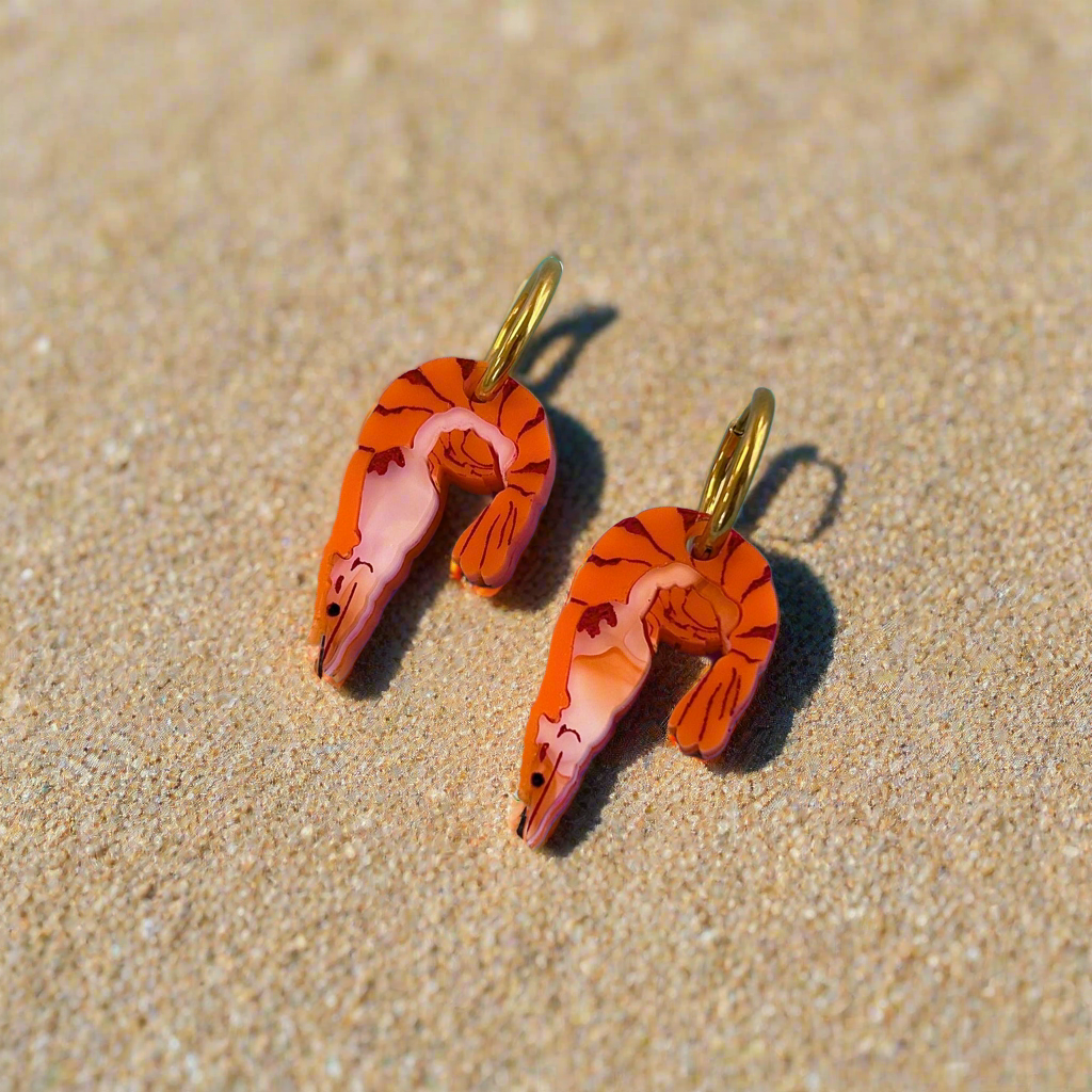 Mini Shrimp Earrings