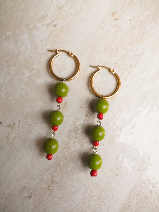 Olive Trio Earrings