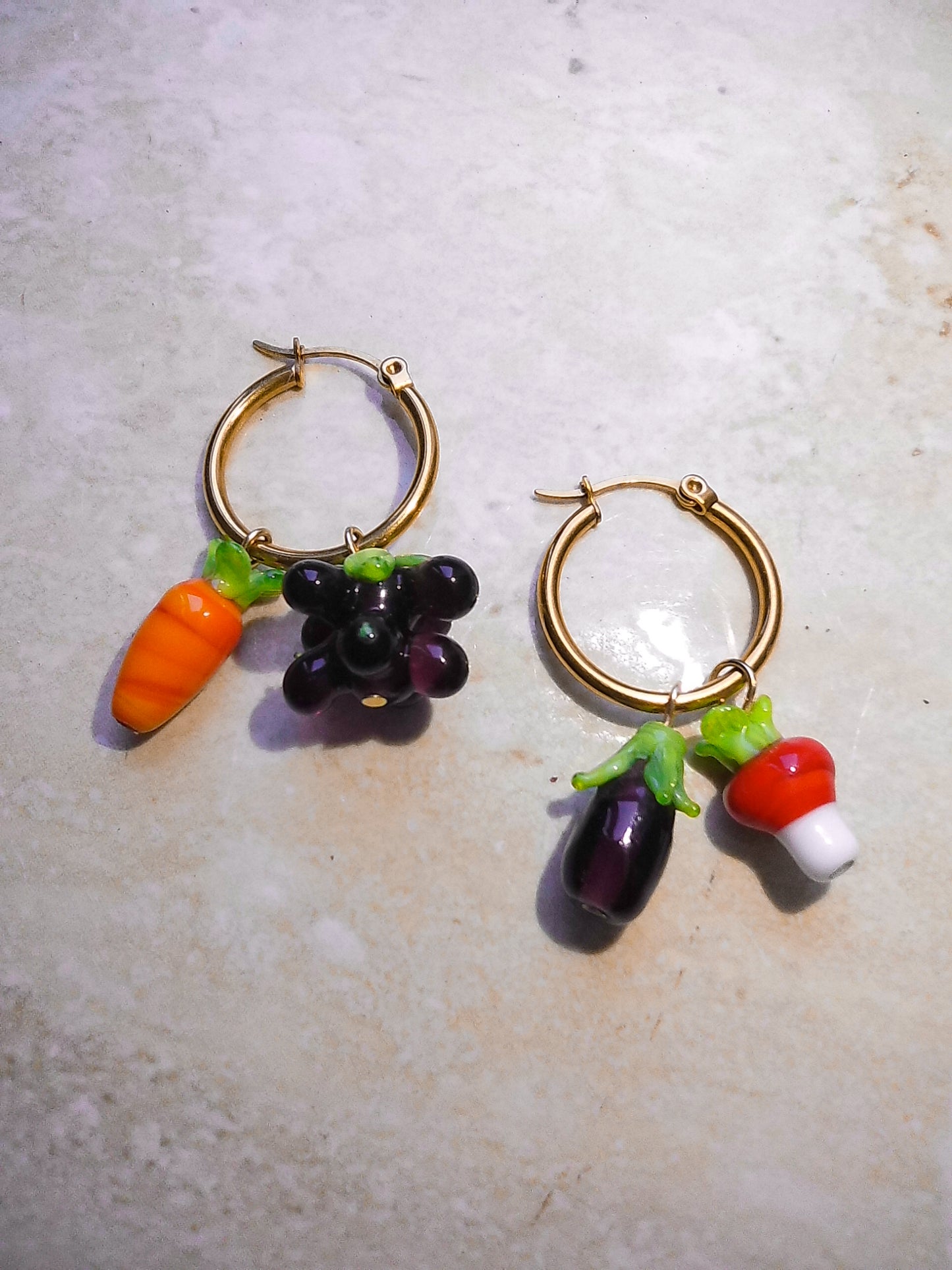 Cascina Hoops Mix n Match Charm Set of 4