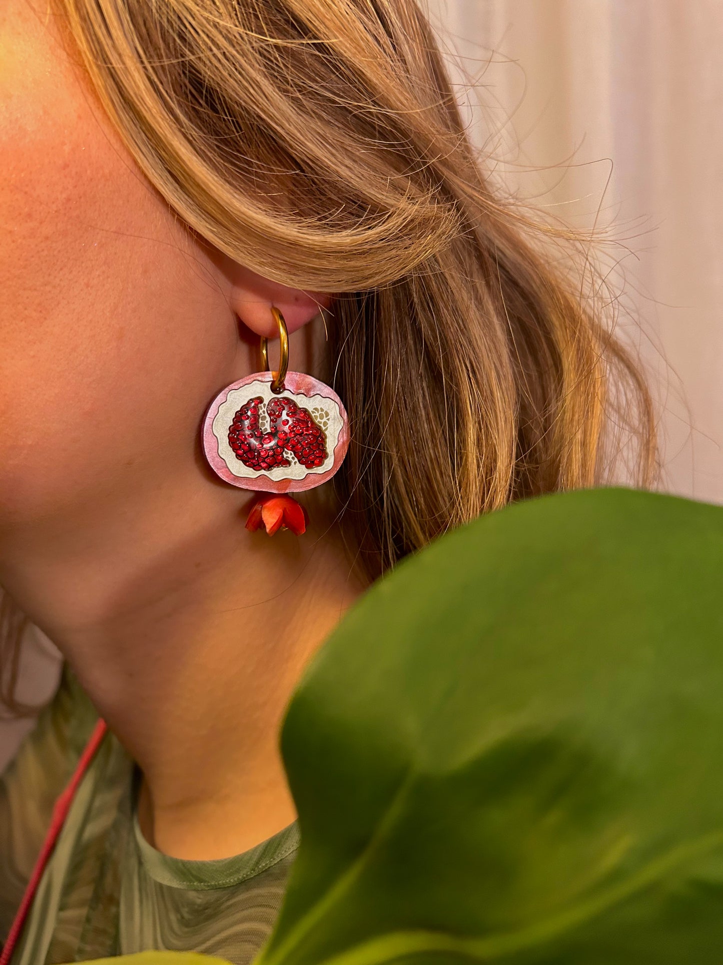 Pomegranate • Ρόδι • Ródi Earrings