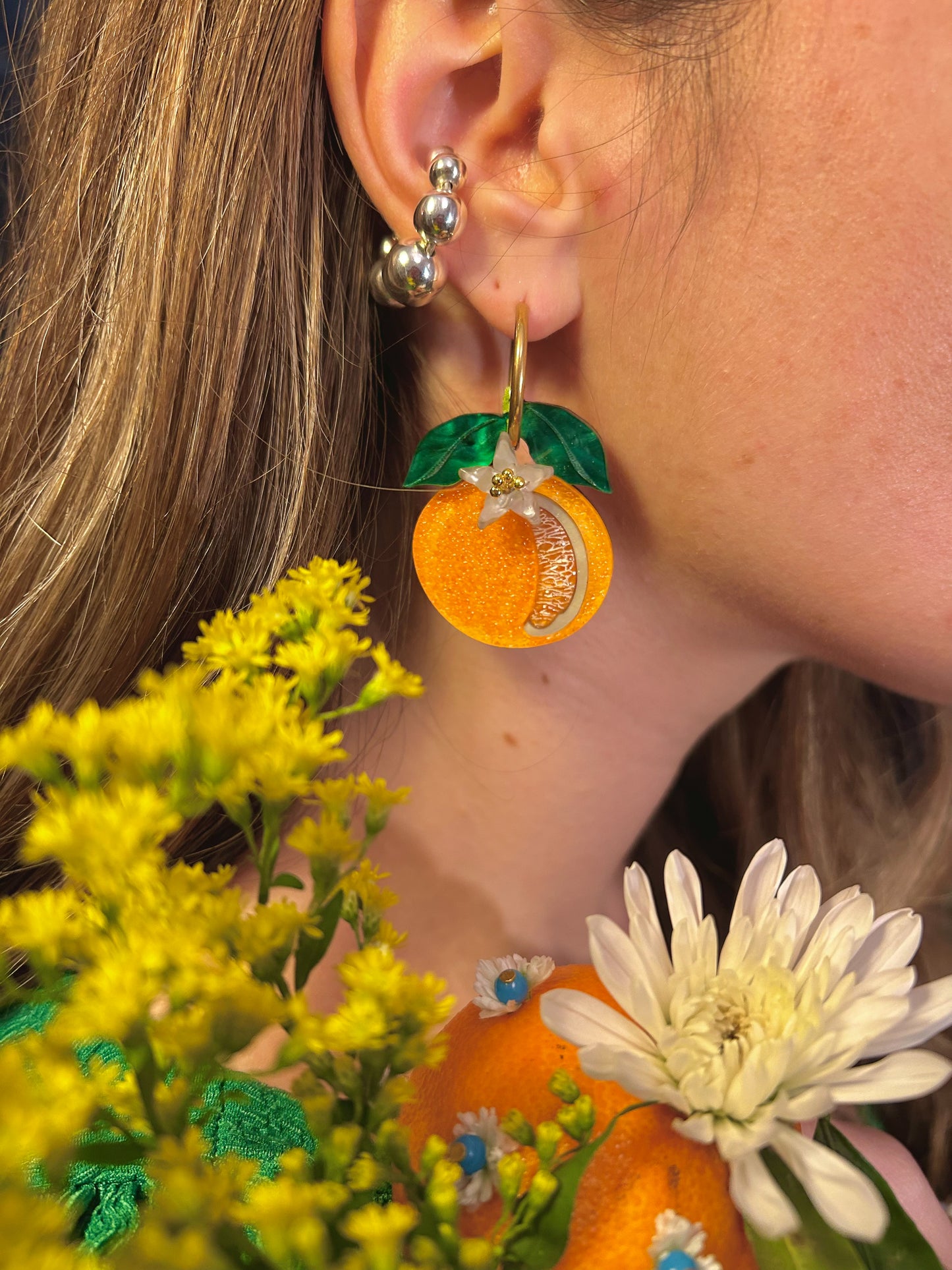 Orange • Πορτοκάλι • Portokáli Earrings