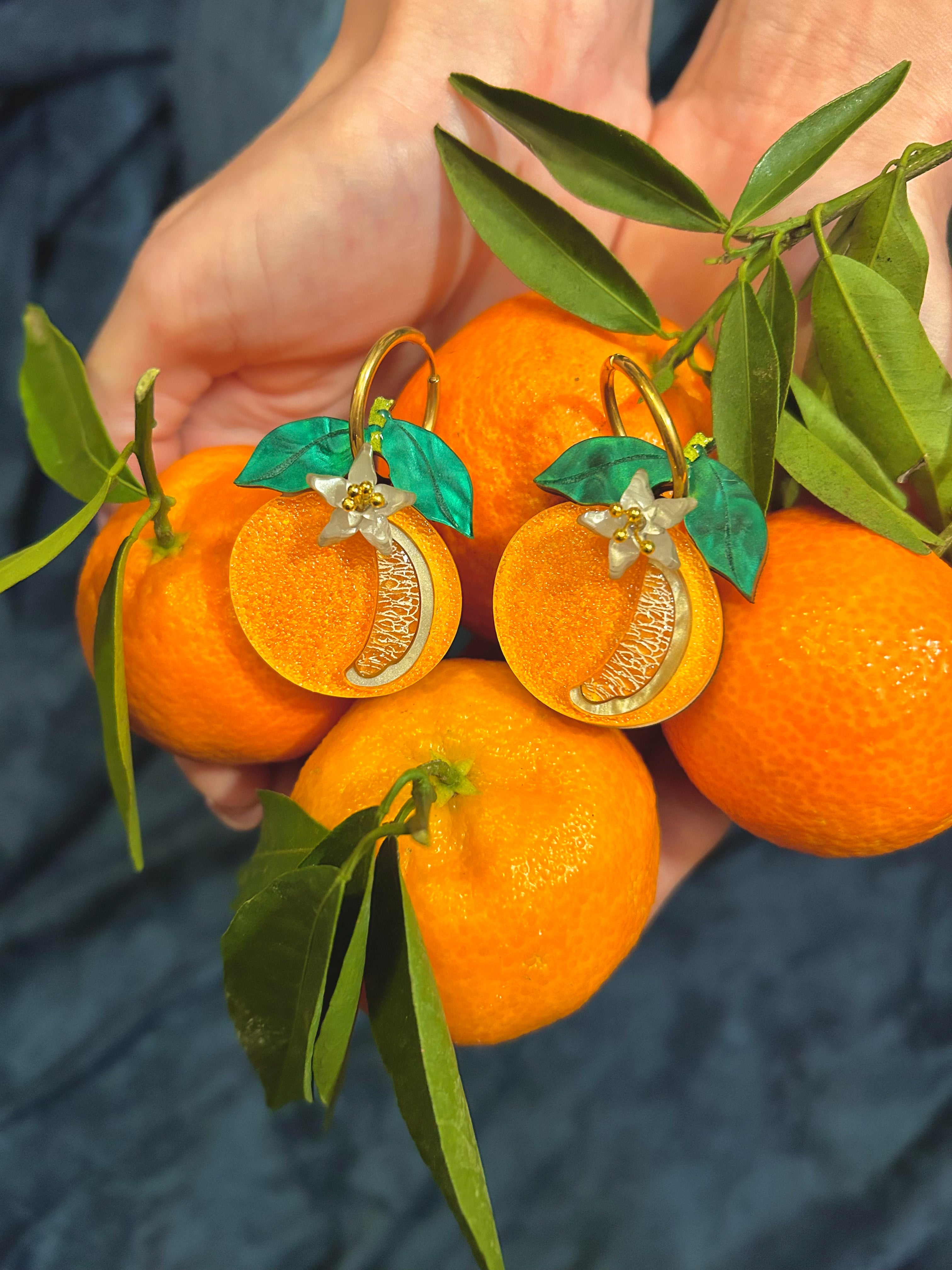 Orange • Πορτοκάλι • Portokáli Earrings