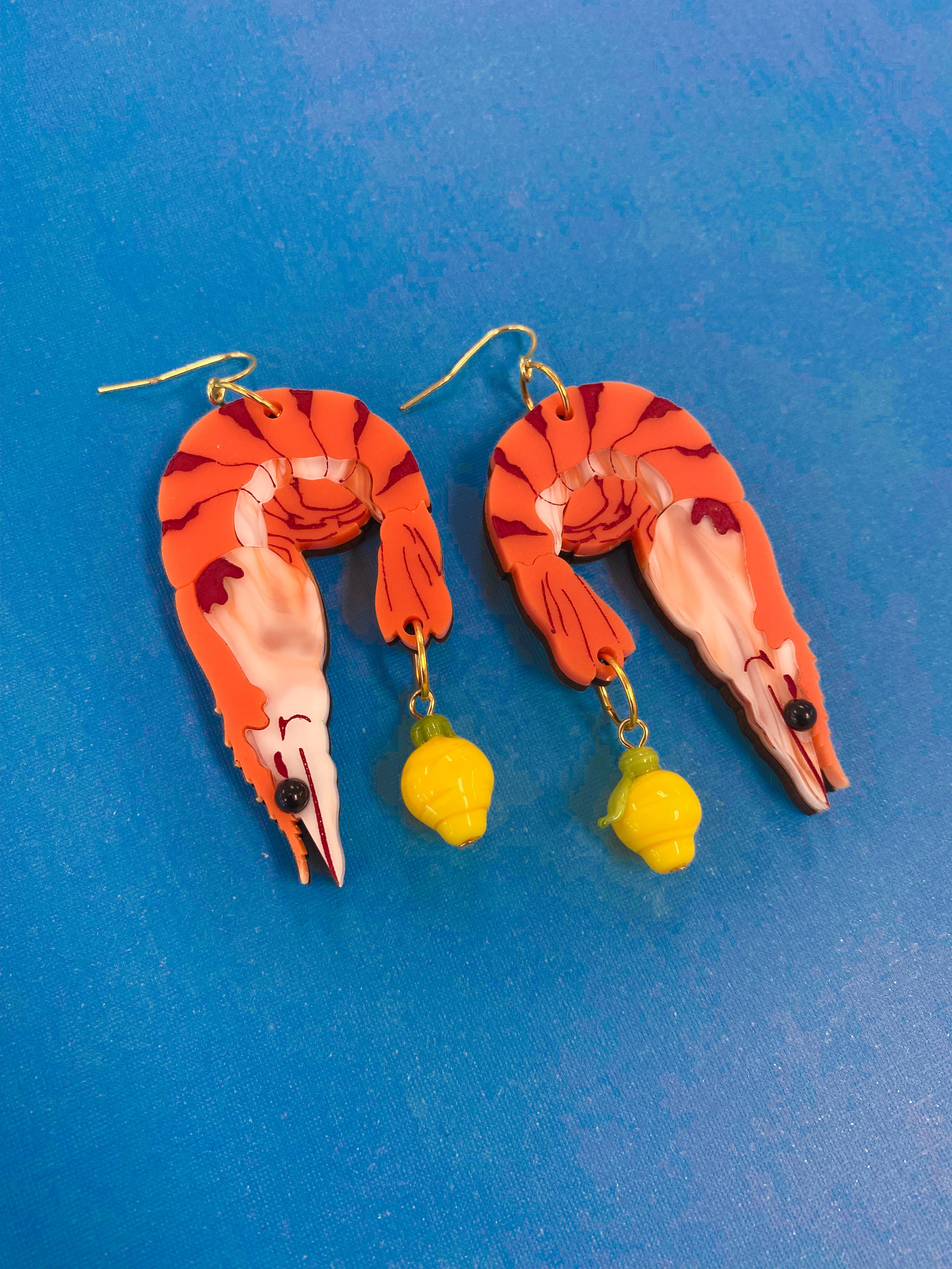 Paradiso Perduto Shrimp Earrings Large