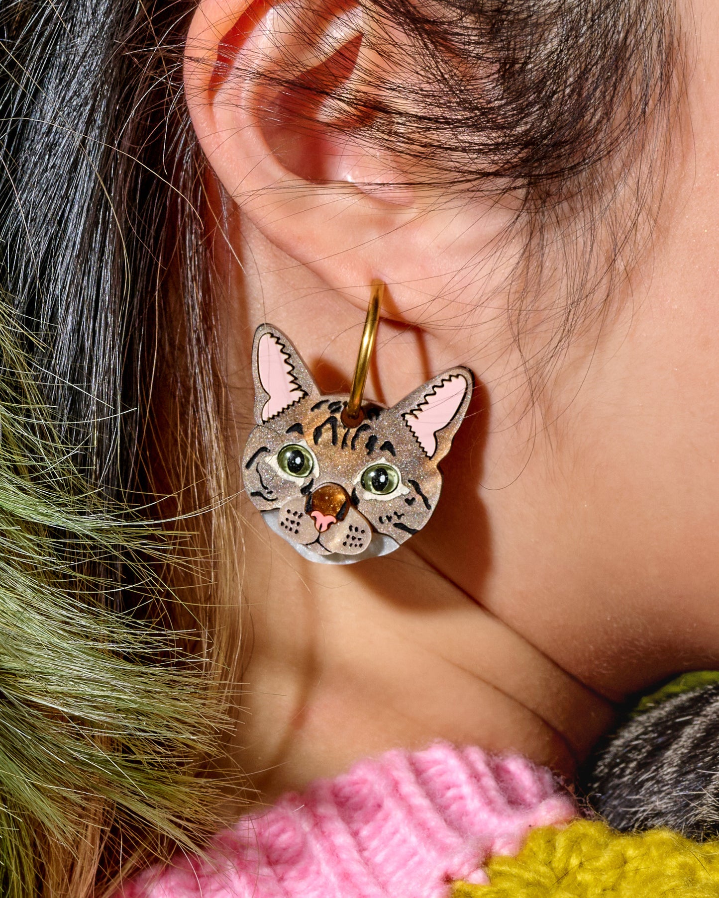 Custom Pet Portrait Earrings