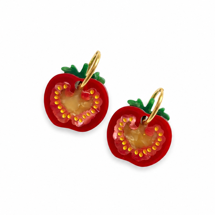 Tomato Earrings Pre-Order