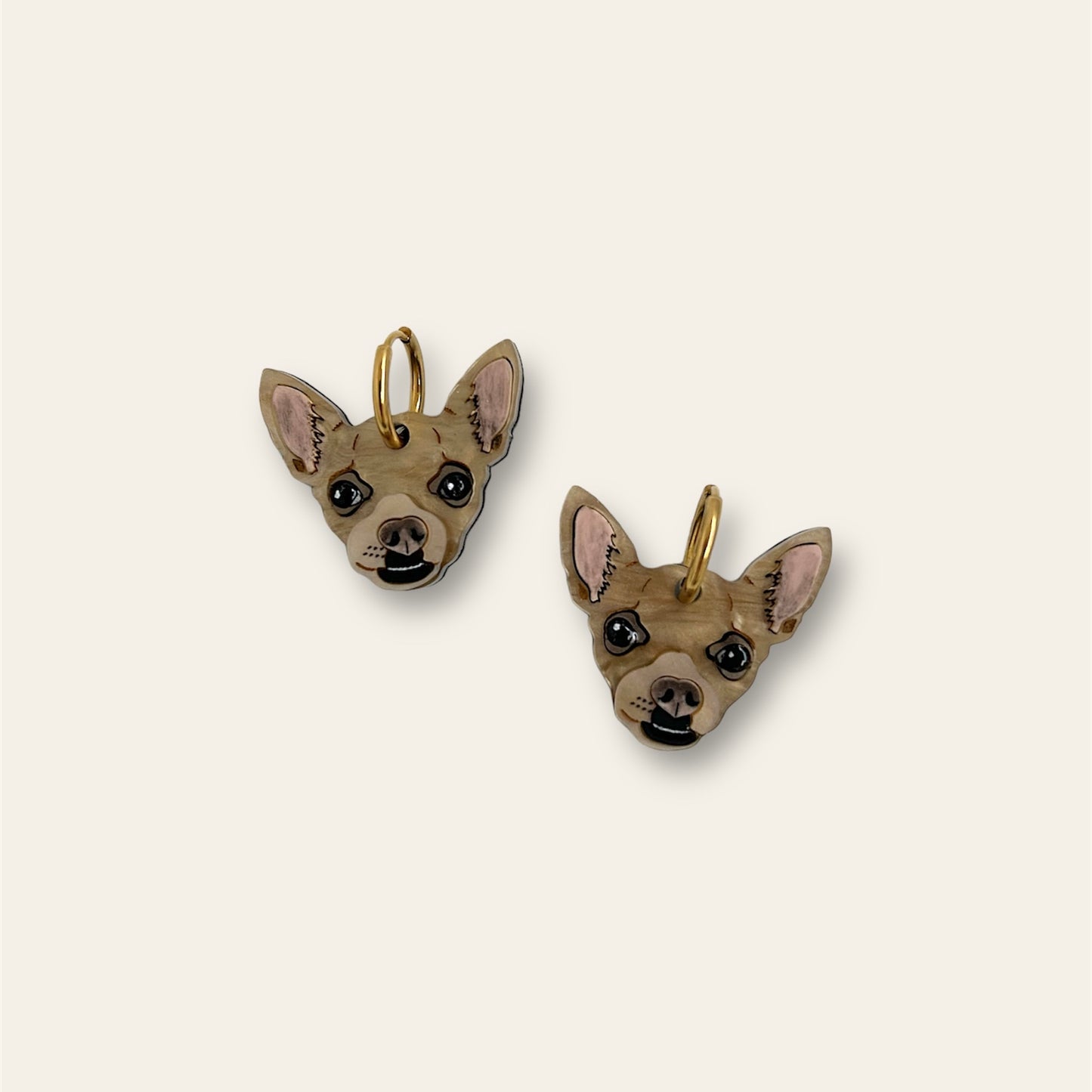 Custom Pet Portrait Earrings