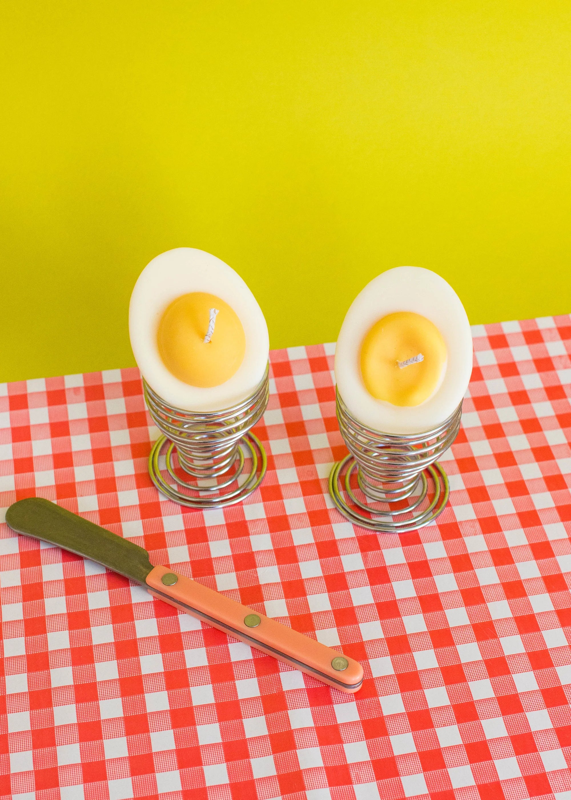 Soft Boiled Egg Candles (set of 2)