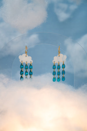 Acrylic Raincloud Earrings