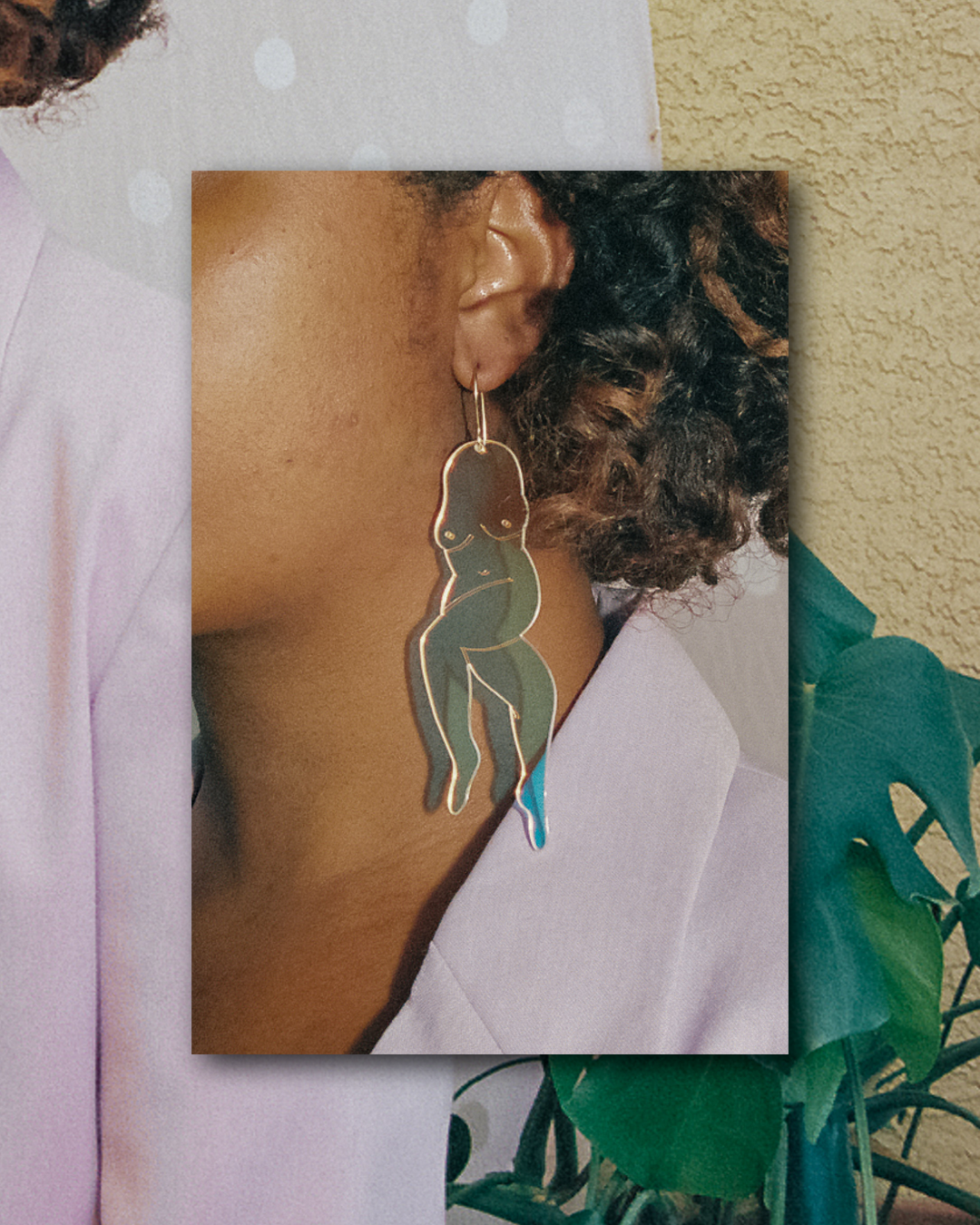 Iridescent XL Babe Earrings